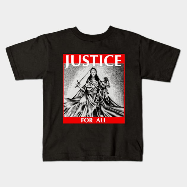 Themis Tee Support Justice T Shirt Trendy Lady Justice Gift Kids T-Shirt by DazzlingApparel